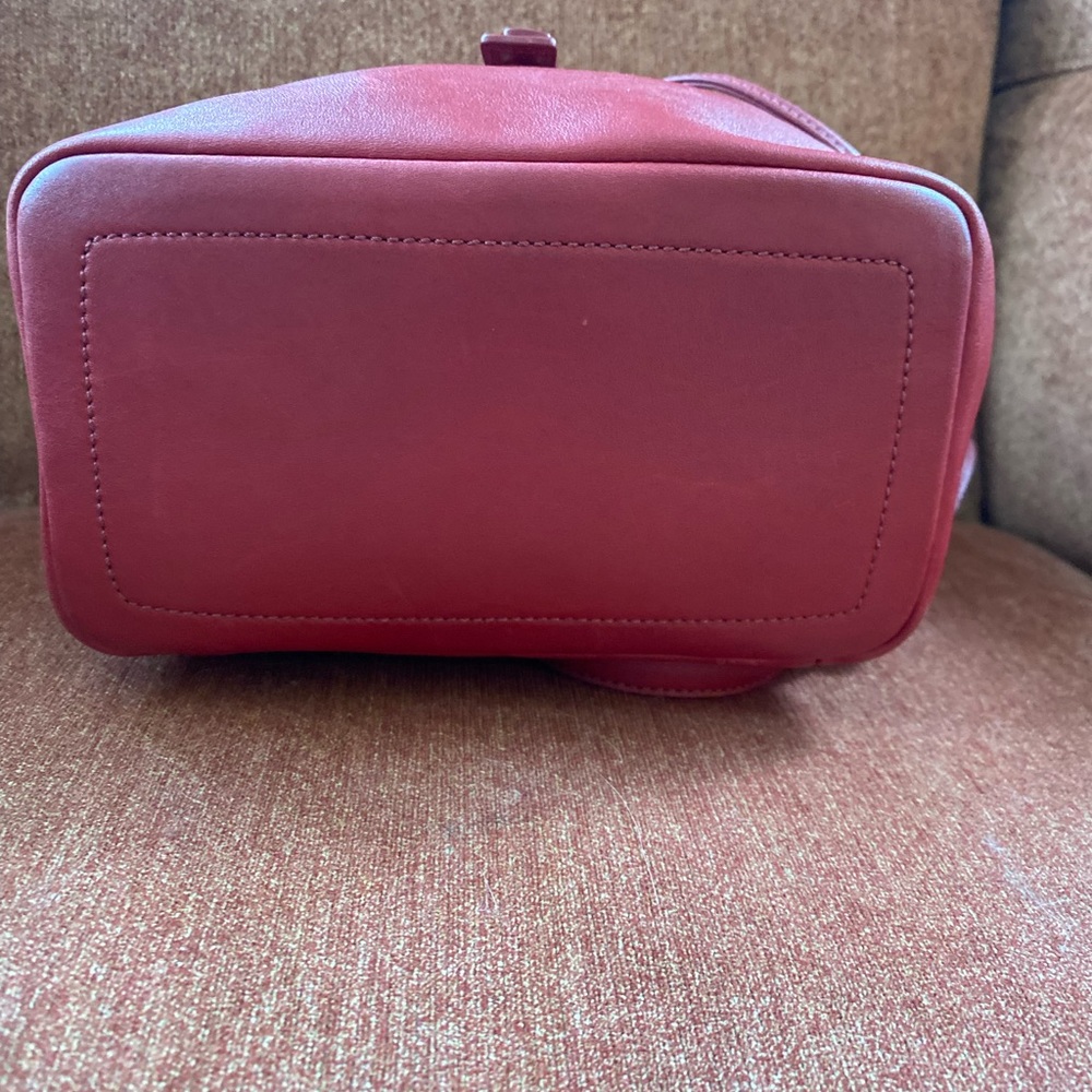 Coach Red Leather Backpack - Small - image 3